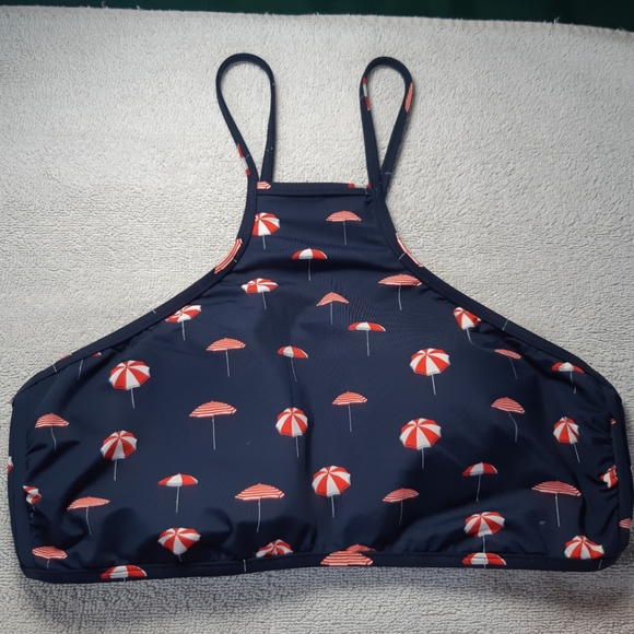 Xs, navy blue with graphic bikini set - Picture 2 of 5